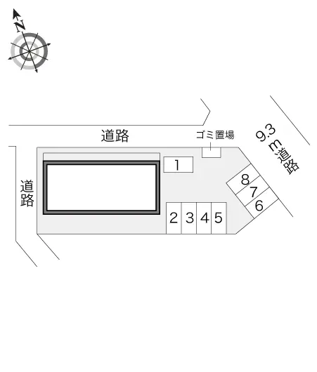 ★手数料０円★弘前市金属町　月極駐車場（LP）